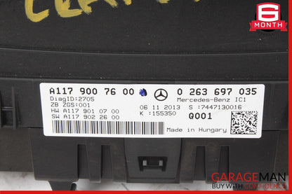 14-15 Mercedes W117 CLA250 Instrument Speedometer Odometer Cluster Gauge Assy