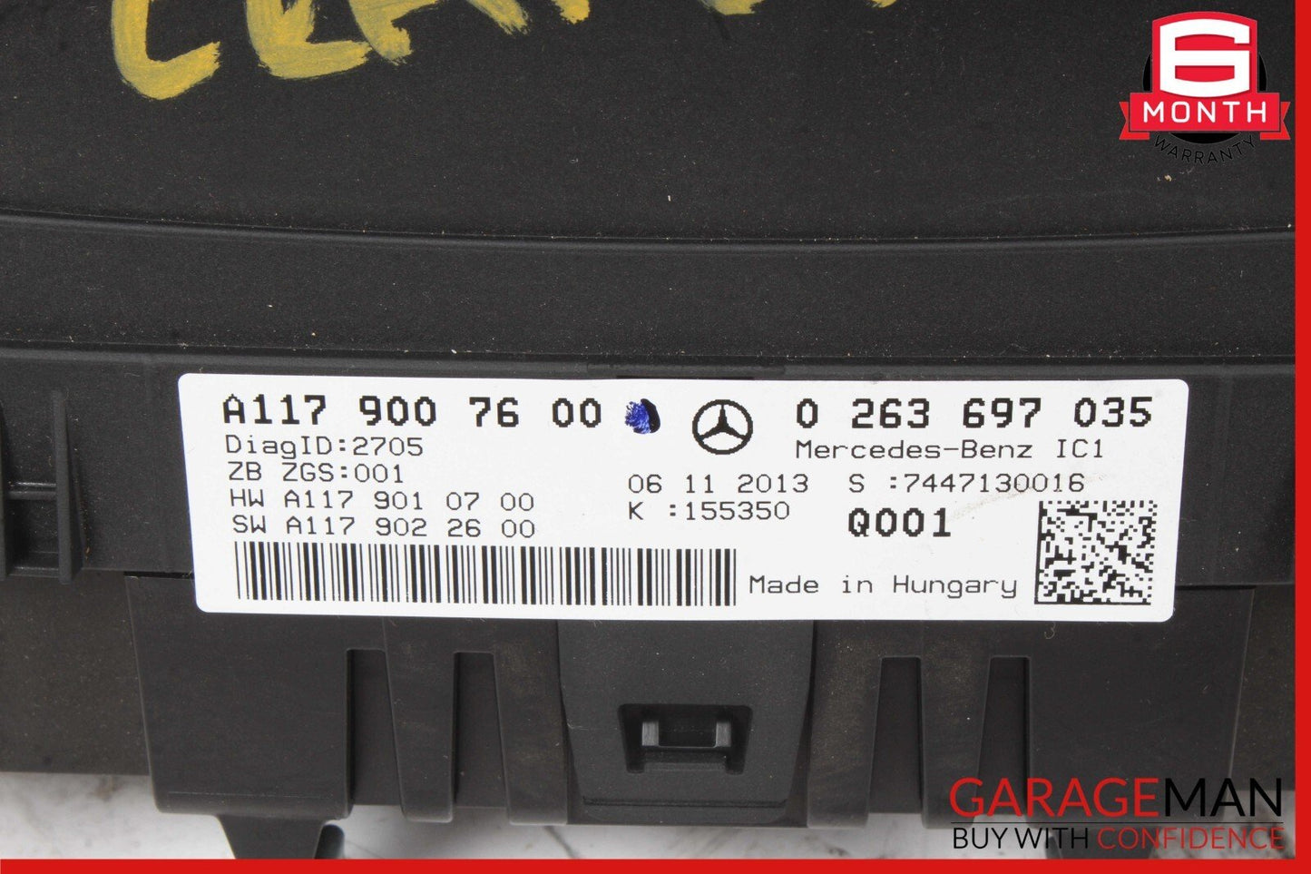 14-15 Mercedes W117 CLA250 Instrument Speedometer Odometer Cluster Gauge Assy