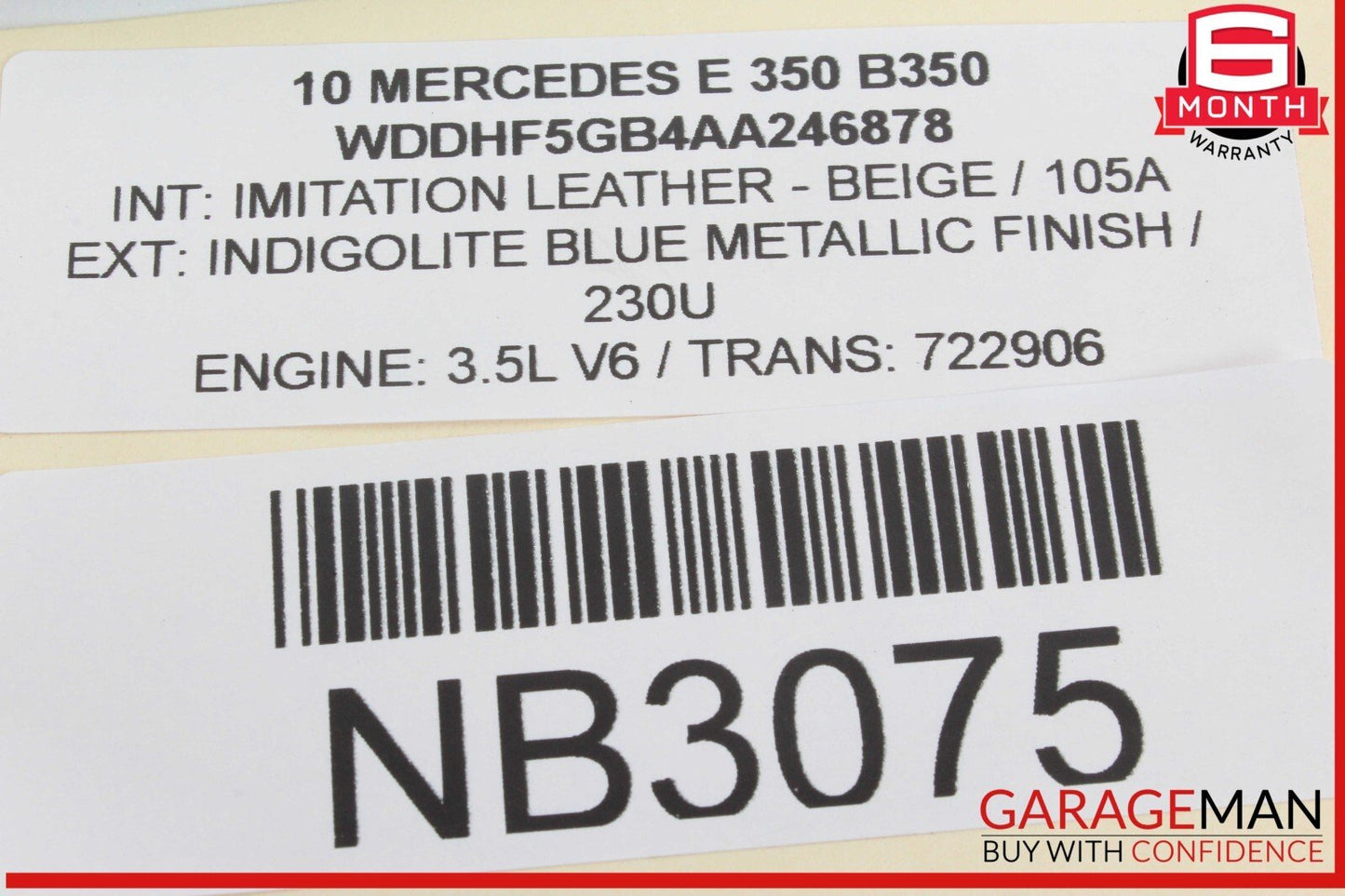 10-13 Mercedes W212 E350 E550 E63 Front Left Side Mirror Door Rear View OEM