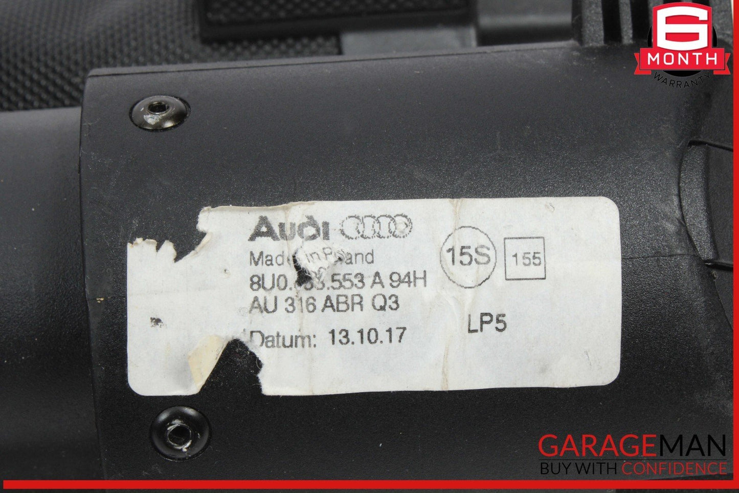15-18 Audi Q3 Rear Trunk Retractable Tonneau Cargo Cover Black 8U0863553A OEM