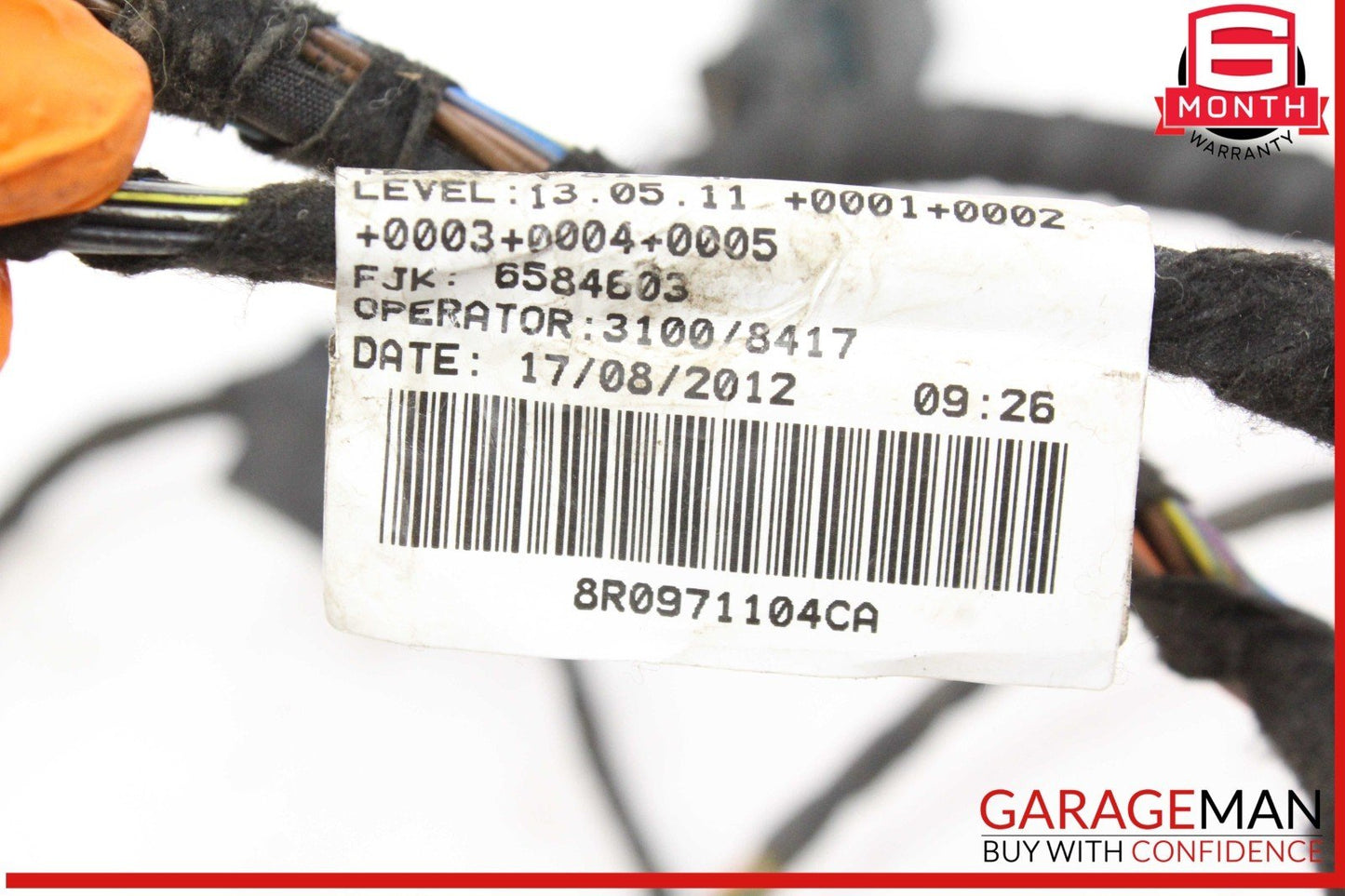 13-17 Audi Q5 SQ5 Rear Bumper Park Parking Sensor Wire Wiring Harness OEM