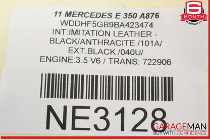 10-13 Mercedes W212 E350 Front Left Driver Side Exterior Door Handle Black OEM