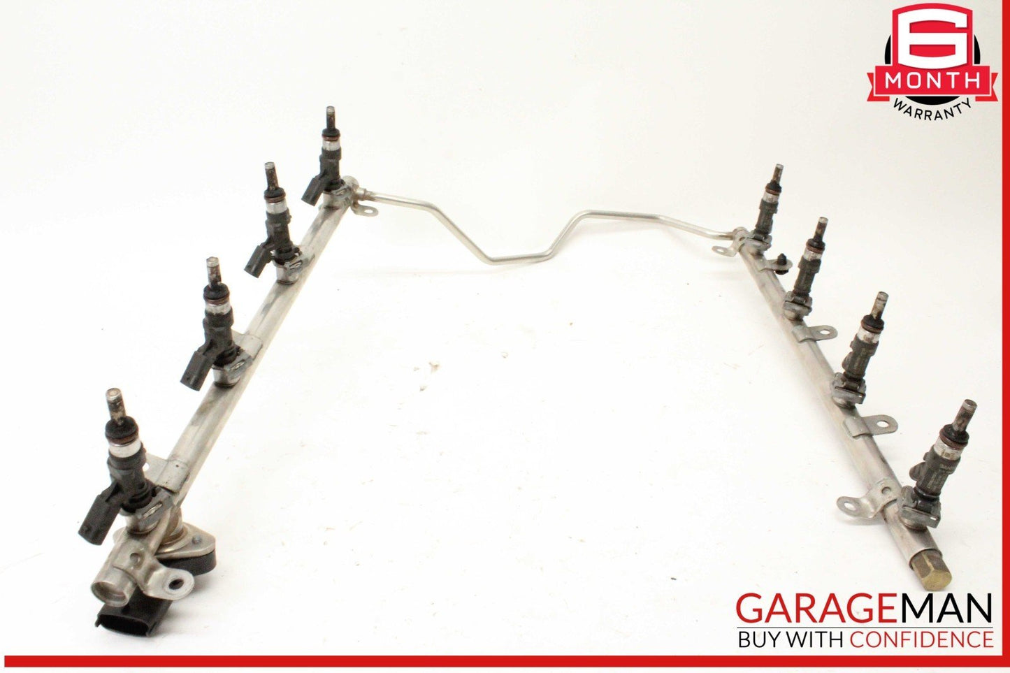 07-12 Mercedes W219 CLS63 SL63 AMG Engine Fuel Injector Rail w/ Injectors OEM