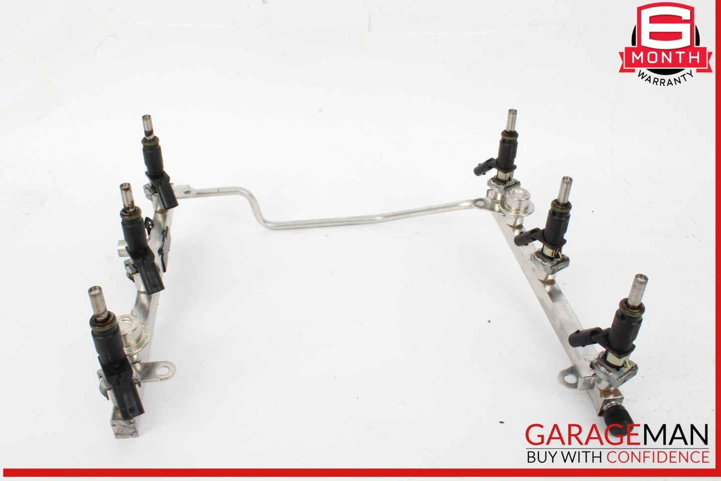 05-12 Mercedes W204 C300 E350 SLK300 Fuel Injector Rail w/ Fuel Injectors OEM