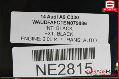 12-18 Audi A6 S6 Rear Left Driver Side Door Window Glass OEM
