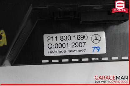 07-09 Mercedes W211 E350 E320 E550 AC A/C Climate Control Switch 2118302490 OEM