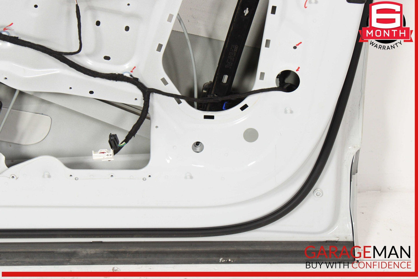 17-19 Audi Q7 Front Right Passenger Side Door Shell White OEM