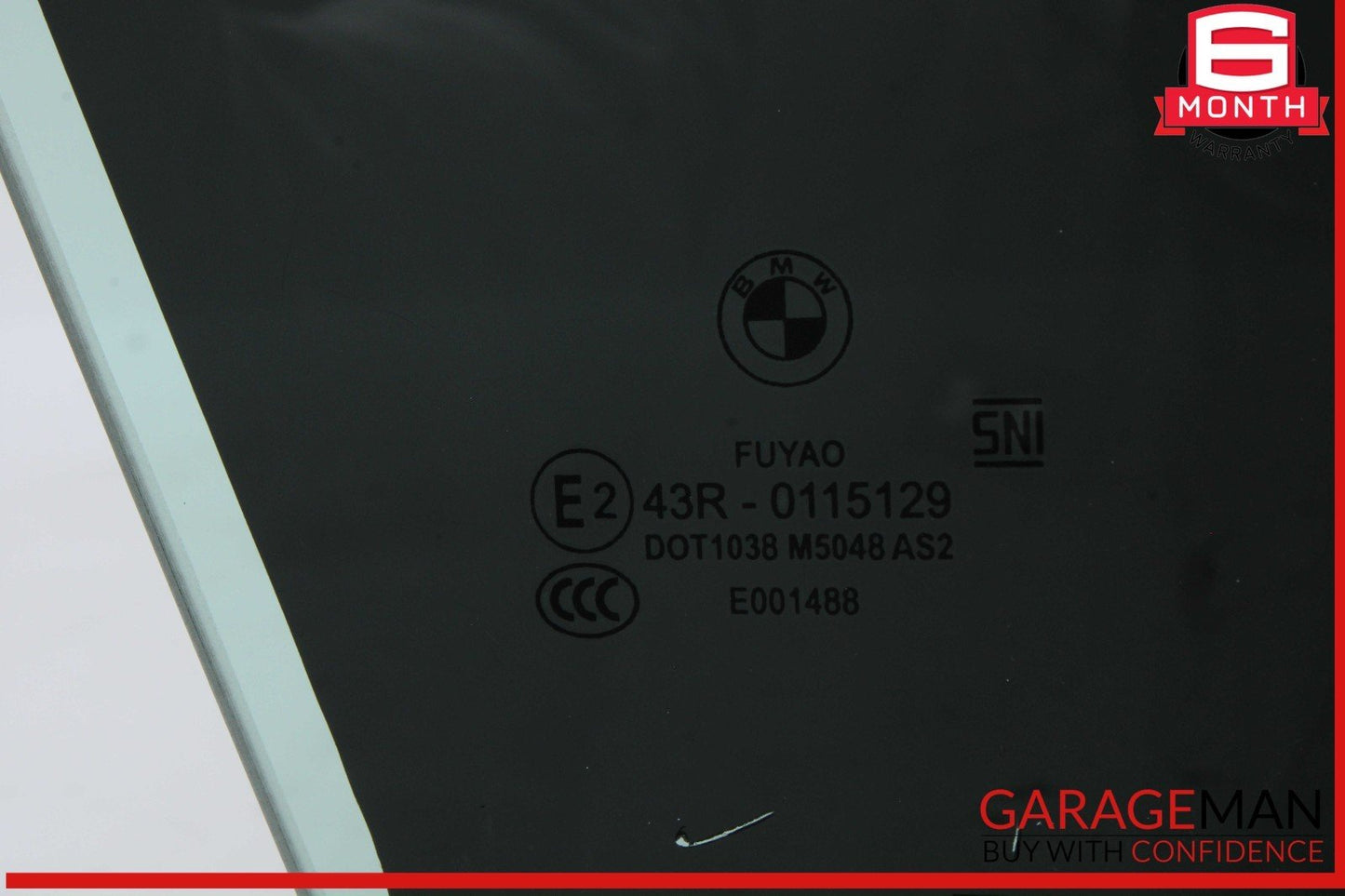 14-18 BMW X5 F15 Front Right Passenger Side Door Window Glass 43R0115129 OEM