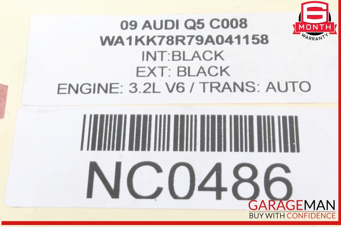 09-12 Audi Q5 Left Side Engine Valve Cylinder Head Cover 06E103471P OEM