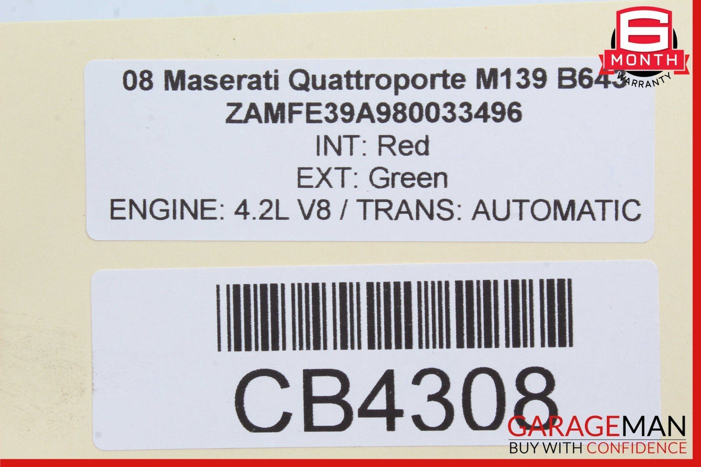 05-08 Maserati Quattroporte M139 PS Power Steering Oil Cooler Radiator 43228 OEM