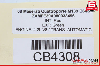 05-08 Maserati Quattroporte M139 PS Power Steering Oil Cooler Radiator 43228 OEM