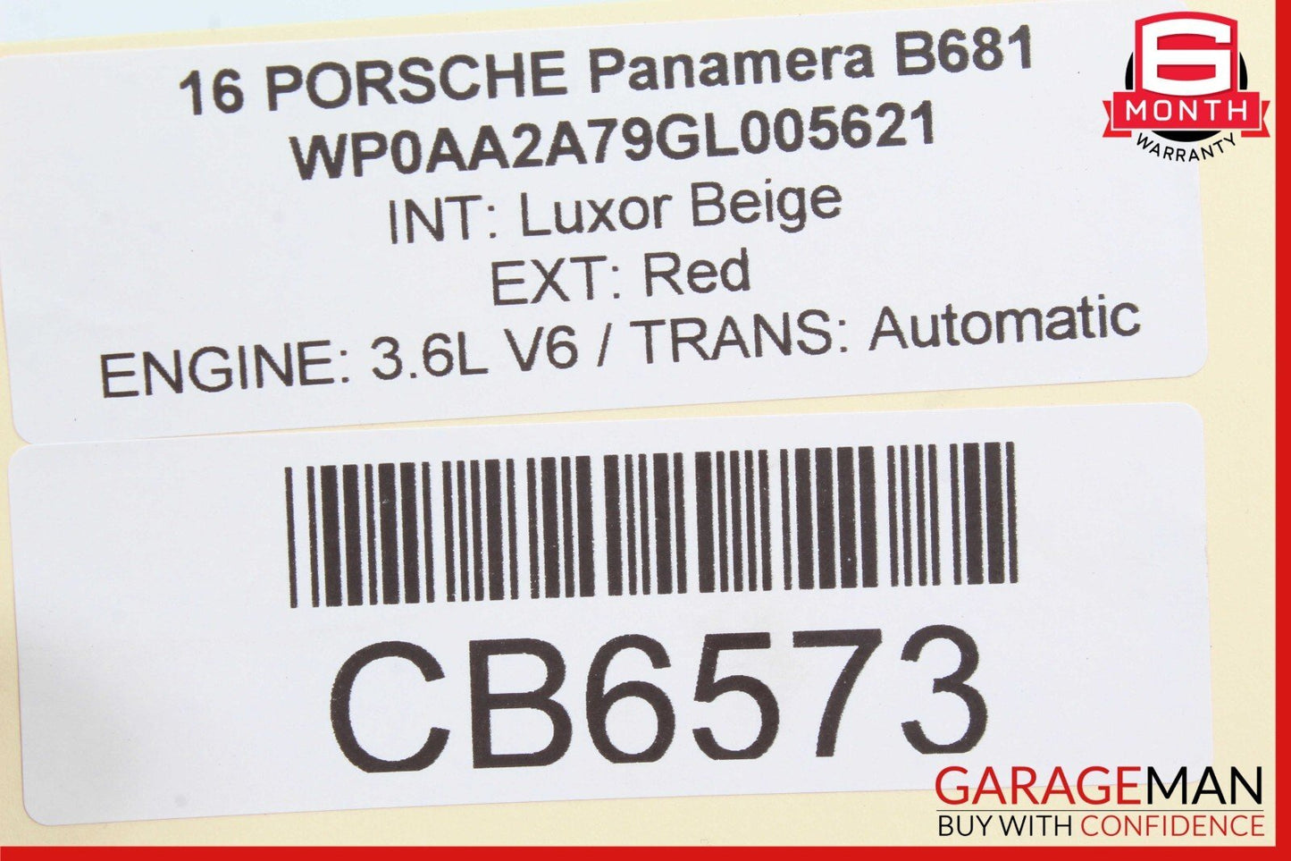 10-16 Porsche Panamera 970 Right Side Exterior Door Handle Keyless Go Black OEM