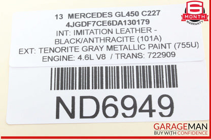 12-16 Mercedes X166 GL450 ML400 Sun Visor Sunvisor Left Driver Side OEM