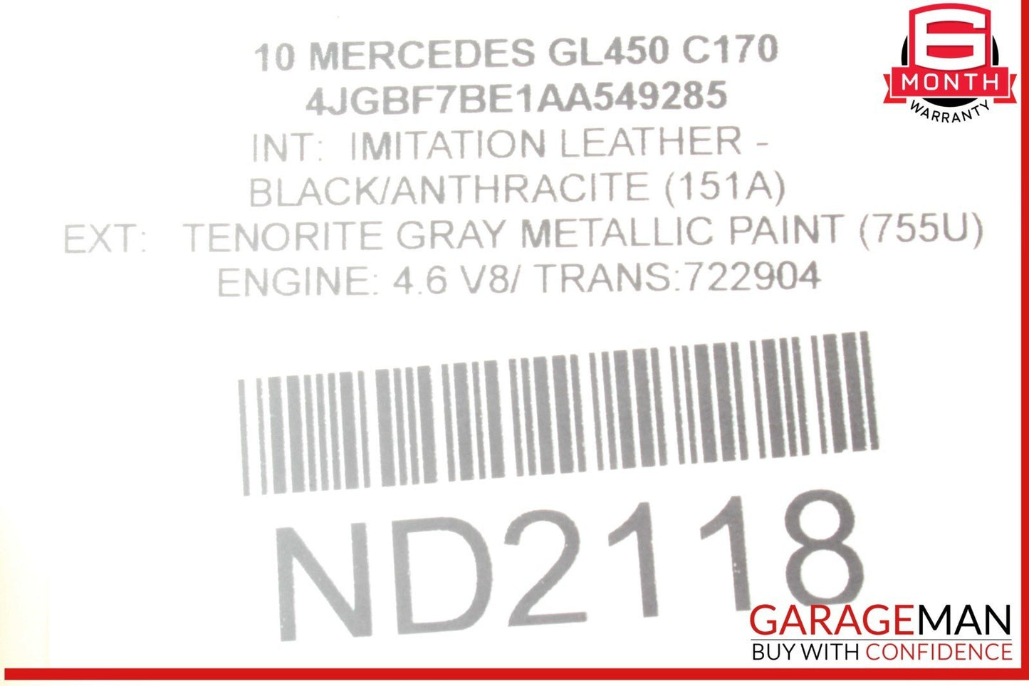 07-19 Mercedes X164 GL450 GL350 Rear 3rd Third Row Seat Motor 1648202342 OEM
