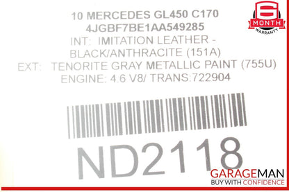 07-19 Mercedes X164 GL450 GL350 Rear 3rd Third Row Seat Motor 1648202342 OEM