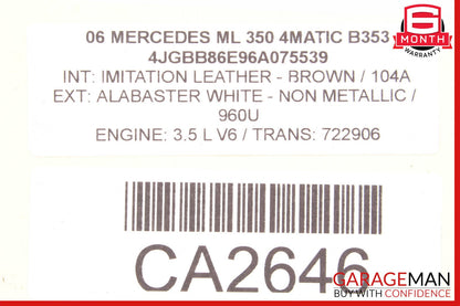 06-13 Mercedes W164 ML350 R350 GL450 Audio Sound Speaker Right or Left Side OEM