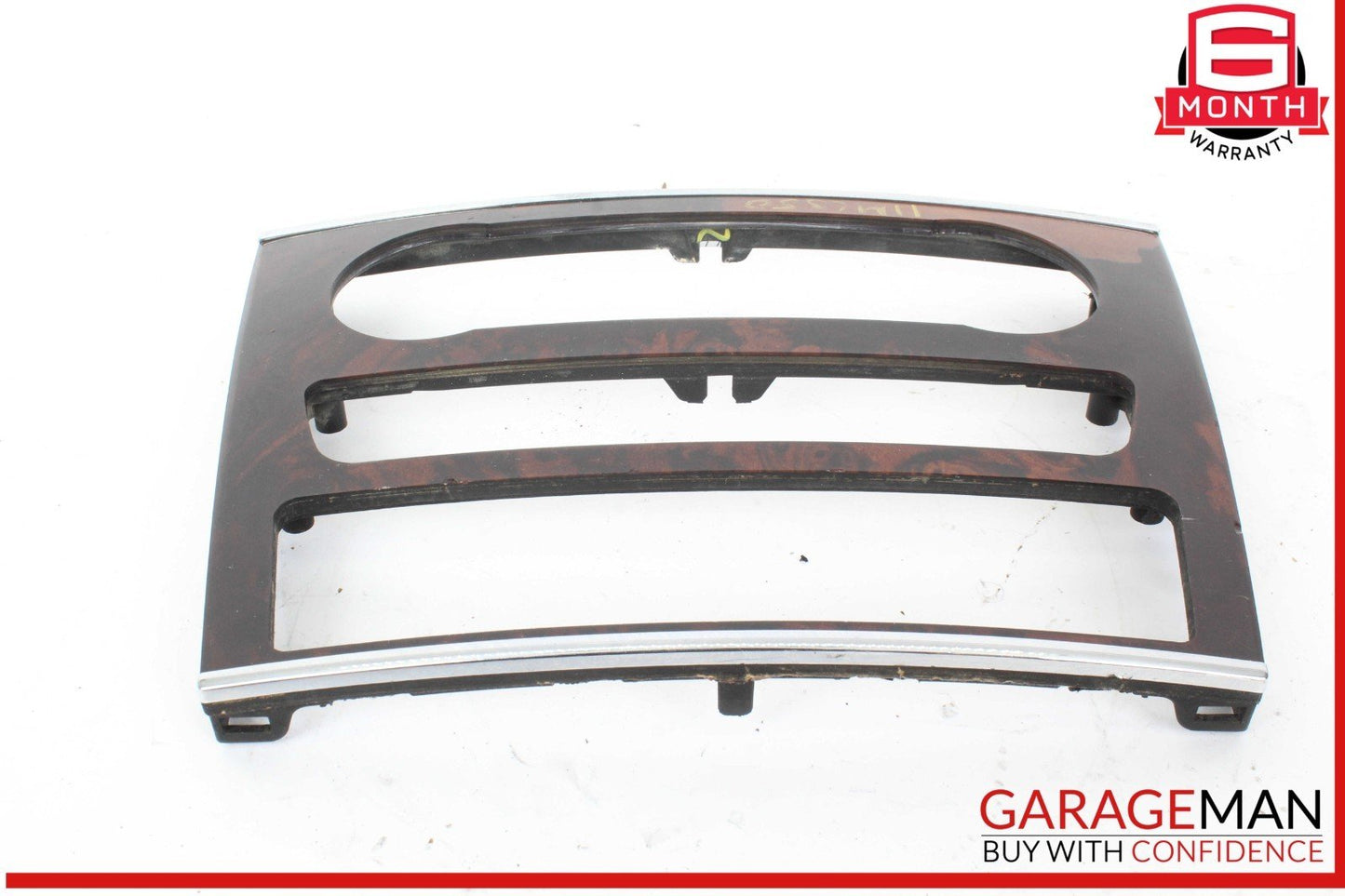 06-12 Mercedes W164 ML350 4MATIC Center Console Control Trim Panel Wood Bezel