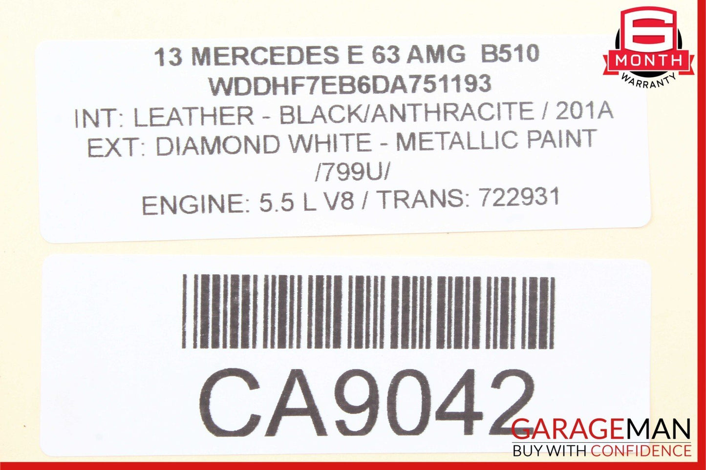 08-14 Mercedes X204 GLK350 C300 E350 Front Left Door Window Regulator Motor OEM