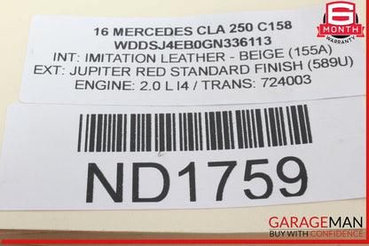 14-19 Mercedes W117 CLA250 Front Left Side Wheel Spindle Knuckle Hub Assy OEM