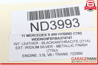07-13 Mercedes W221 S400 Hybrid Front Right Side Seat Control Switch Set OEM