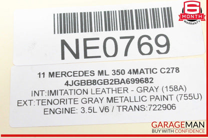 05-13 Mercedes W164 ML350 4MATIC Front Left Side Engine Timing Chain Cover Plate