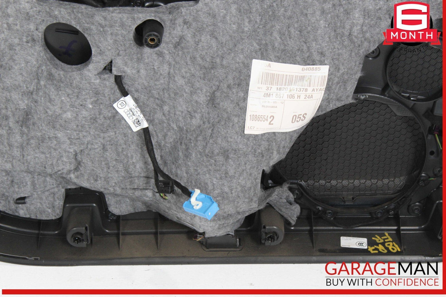 17-19 Audi Q7 Front Right Passenger Side Interior Door Panel Trim OEM