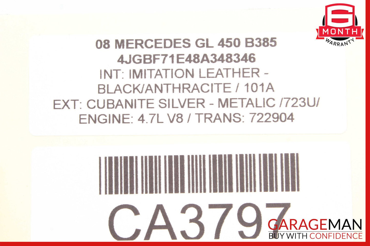 06-13 Mercedes X164 GL450 Panoramic Sunroof Sun Roof Motor 1648201442 OEM