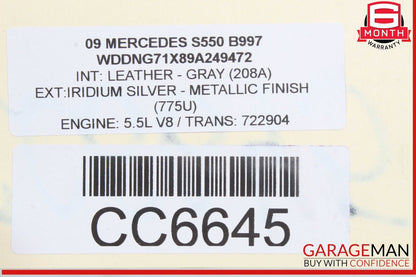 07-10 Mercedes W221 S550 S600 CL600 Power Steering Gear Rack & Pinion Assy RWD