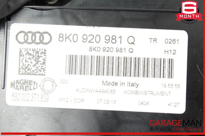 10-12 Audi S4 Speedometer Instrument Cluster Gauge 8K0920981Q OEM