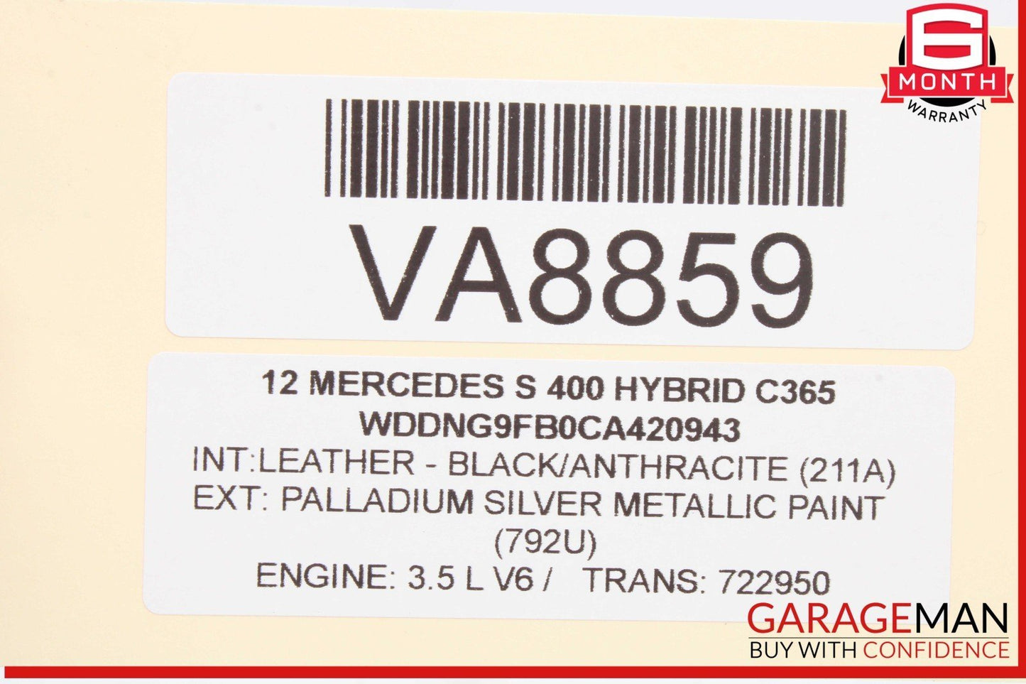 05-13 Mercedes W221 S400 Hybrid Front Left Side Engine Timing Chain Cover Plate
