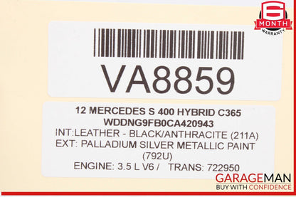 05-13 Mercedes W221 S400 Hybrid Front Left Side Engine Timing Chain Cover Plate