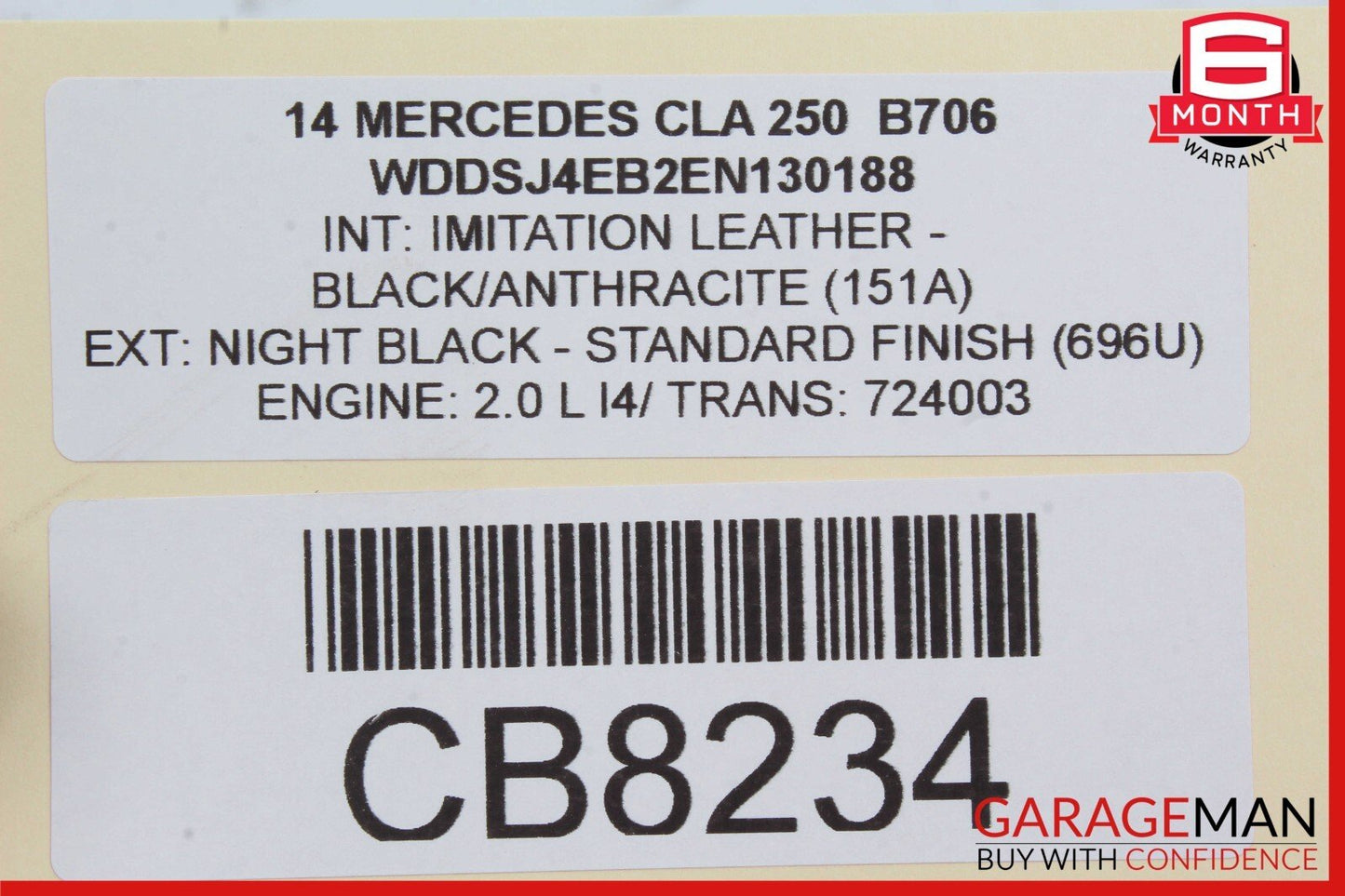 14-18 Mercedes W117 CLA250 CLA45 Front Left Door Window Regulator Motor Unit