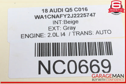 18-24 Audi Q5 Rear Left Driver Side Spindle Knuckle Wheel Hub w/ Rotor Disc OEM