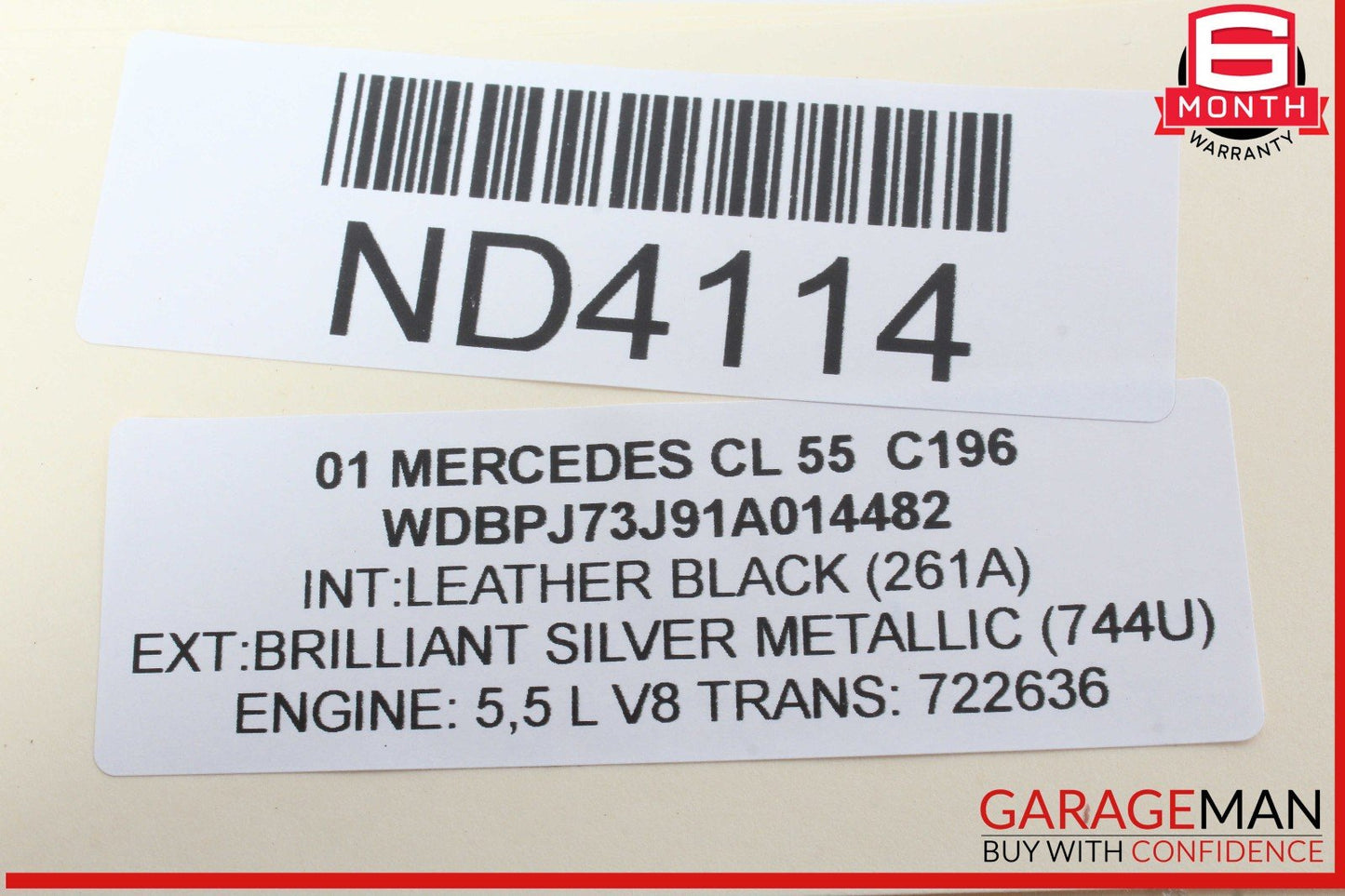 03-06 Mercedes W215 CL55 AMG Center Dashboard Control Switch 2208216558 OEM