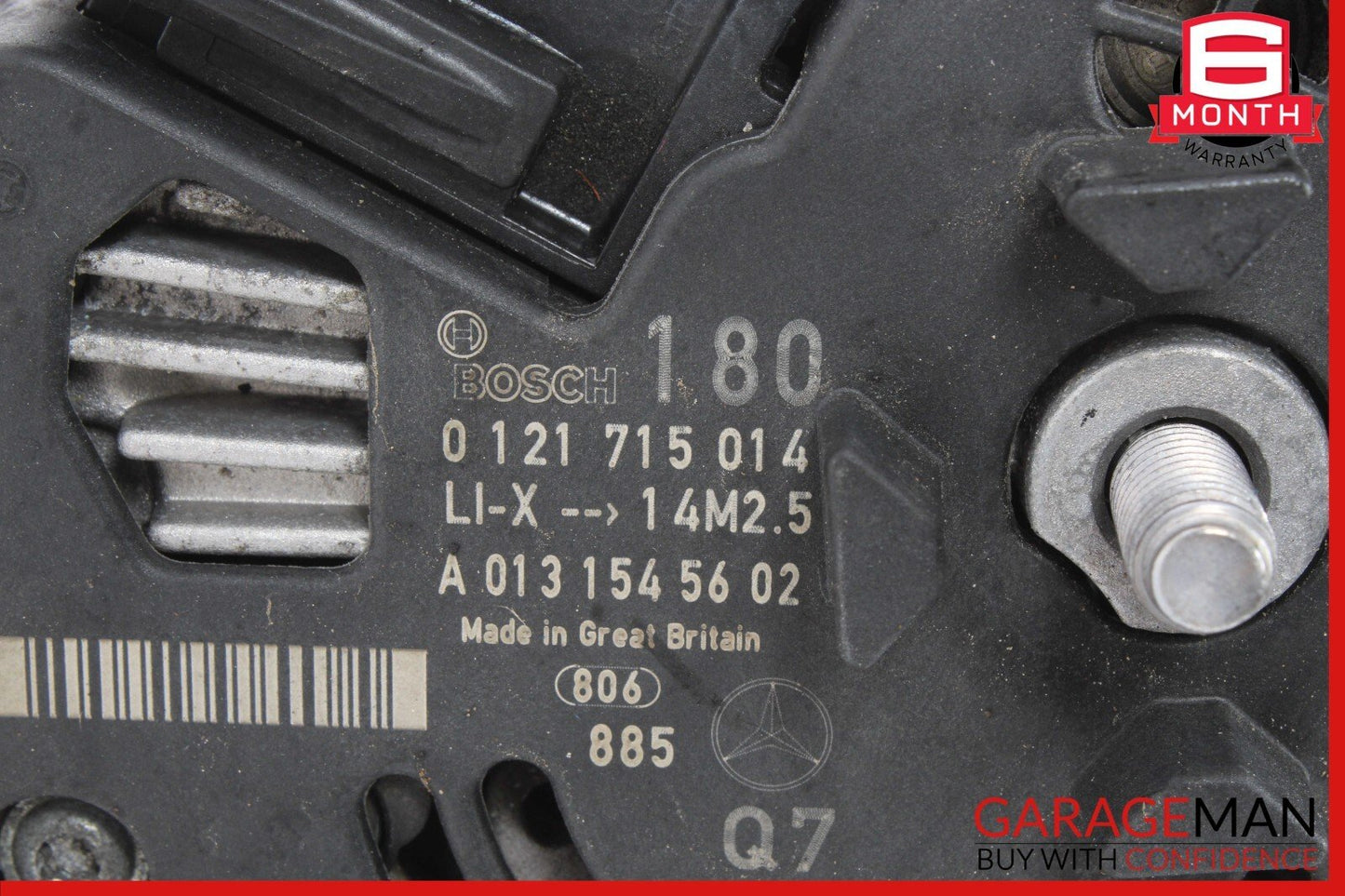 07-11 Mercedes W212 E350 SL550 CLS350 180 AMP Engine Motor Alternator Generator