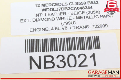 12-18 Mercedes W218 CLS550 Front Dash Trim Bezel Air Vent Cover Assy Walnut OEM