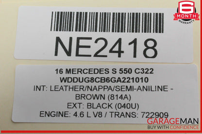 14-17 Mercedes W222 S550 Right Passenger Side Exterior Door Handle OEM
