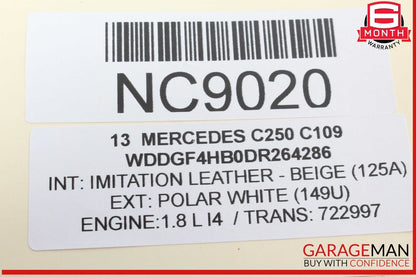 12-14 Mercedes W204 C250 C63 AMG C300 AC A/C Heater Climate Control w/ Trim OEM