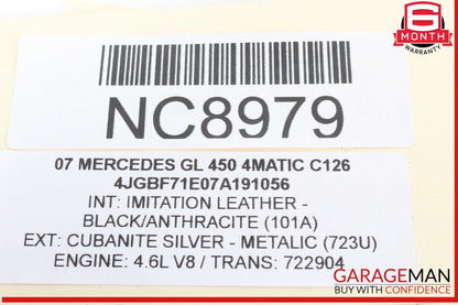 06-12 Mercedes X164 GL450 4MATIC Dashboard Dash Board Glove Box Glovebox Assy