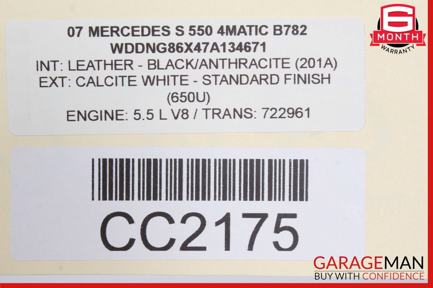 07-09 Mercedes S550 CL550 Engine Cooling Radiator AC A/C Condenser Assembly OEM