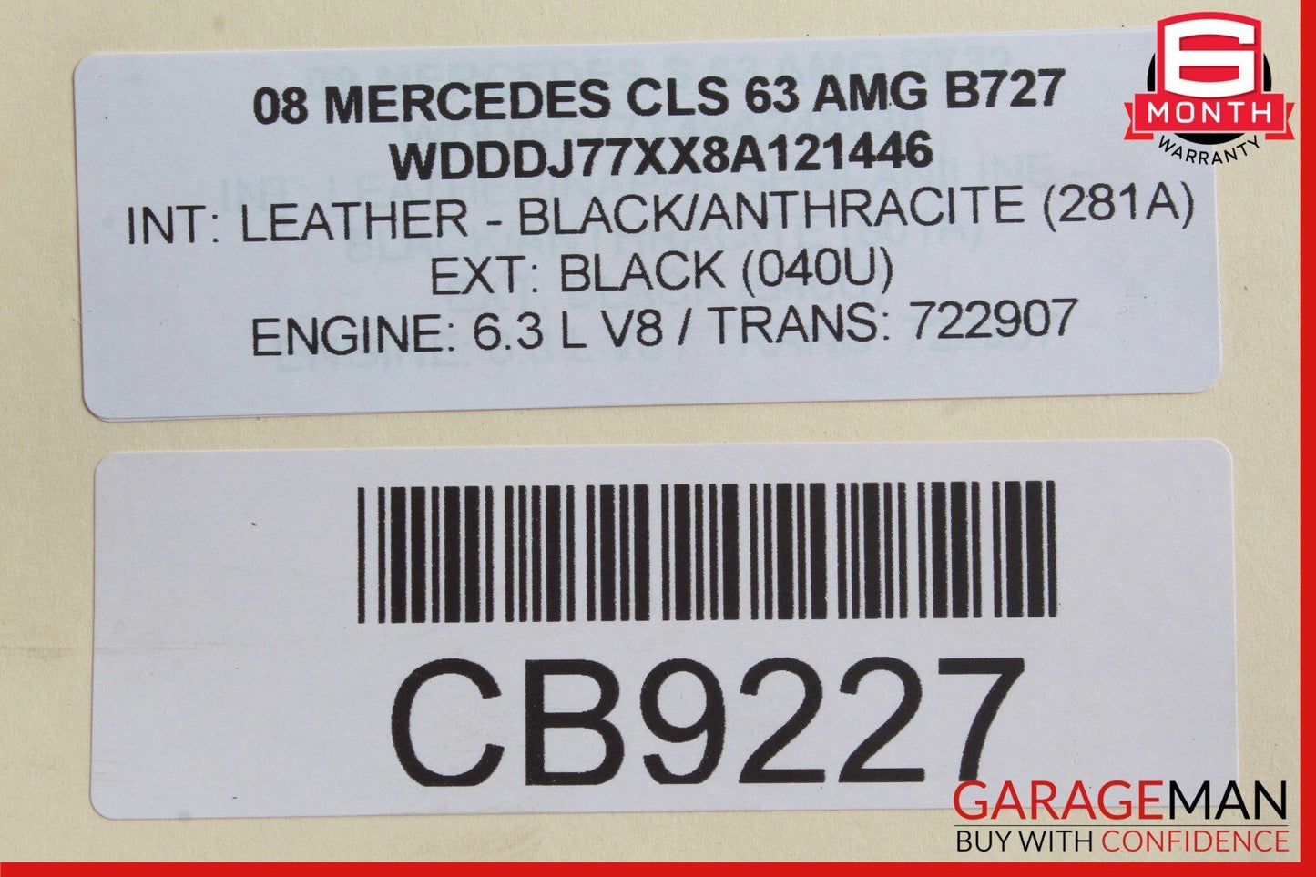 06-11 Mercedes W219 CLS63 CLS500 Front Radiator Upper Support Tie Bracket Bar