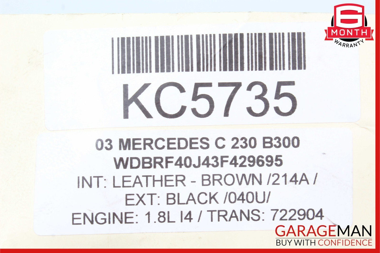 01-07 Mercedes W203 C240 C320 C280 Rear Right Side Door Lock Latch Actuator OEM
