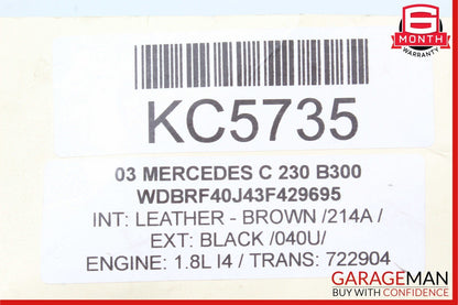 01-07 Mercedes W203 C240 C320 C280 Rear Right Side Door Lock Latch Actuator OEM