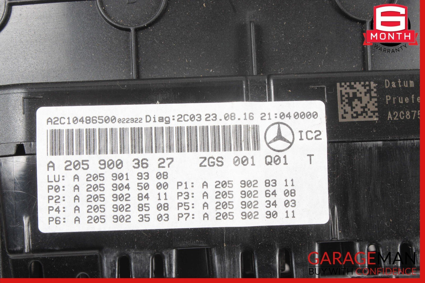 15-18 Mercedes W205 C300 Instrument Speedometer Odometer Cluster Gauge Assy OEM