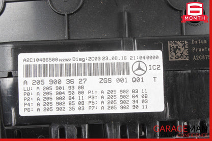 15-18 Mercedes W205 C300 Instrument Speedometer Odometer Cluster Gauge Assy OEM