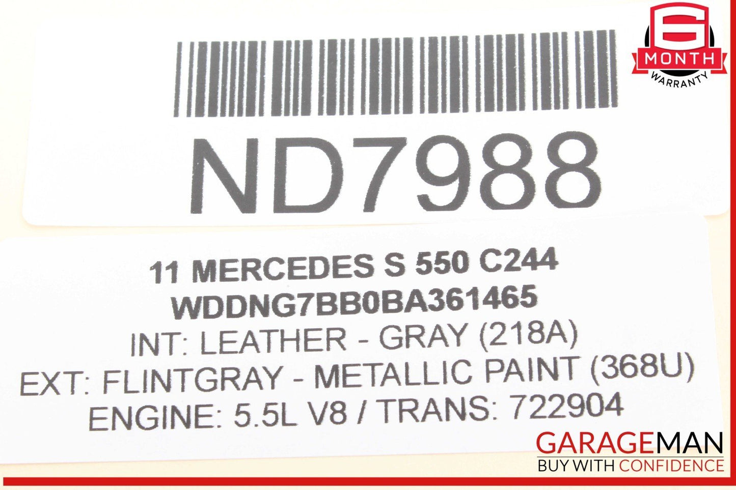 07-13 Mercedes W221 S550 S400 Front Right Side Seat Control Switch OEM