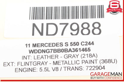 07-13 Mercedes W221 S550 S400 Front Right Side Seat Control Switch OEM