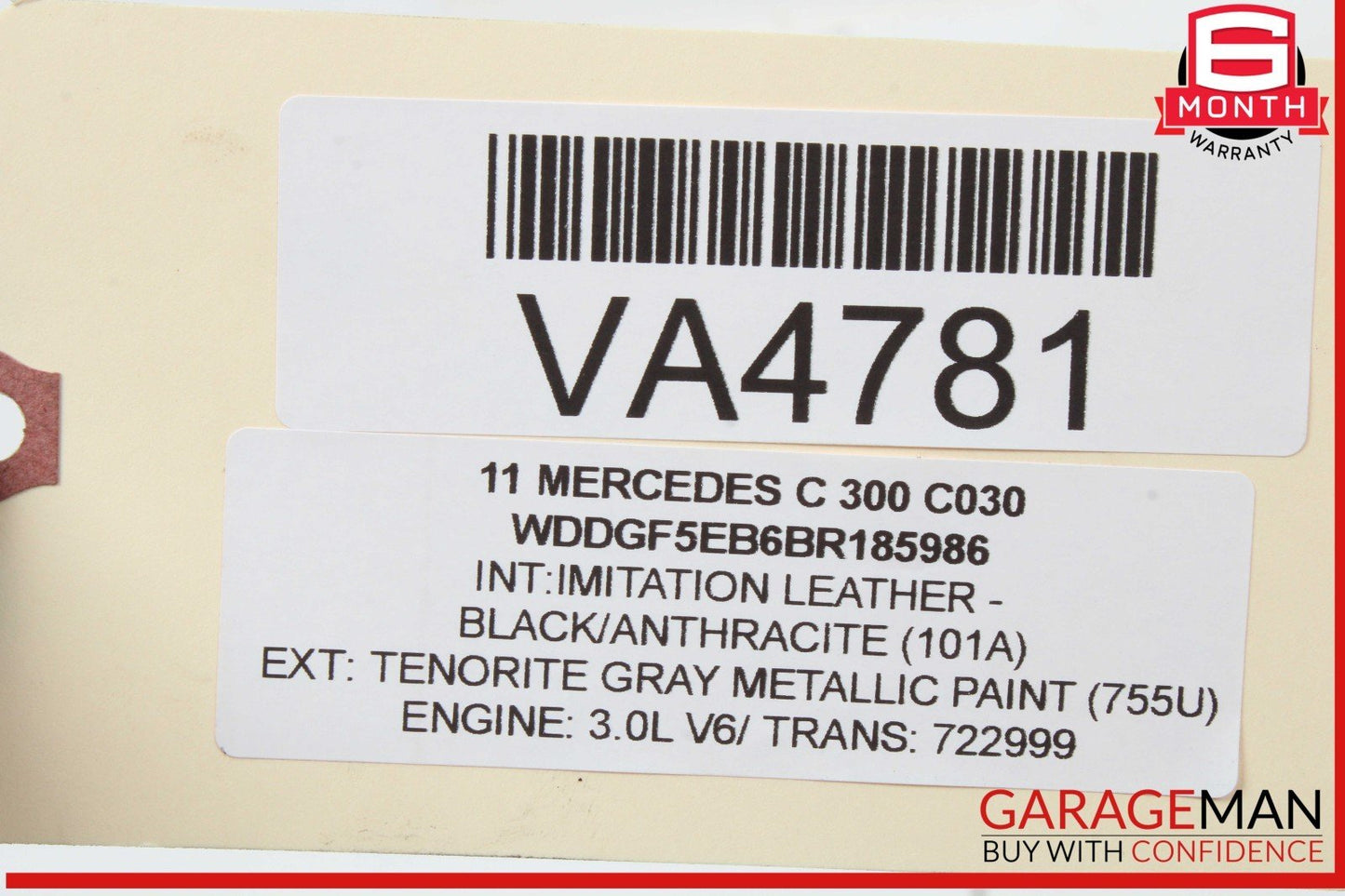 08-11 Mercedes W204 C300 Right Side Engine Camshaft Cam Shaft Exhaust OEM