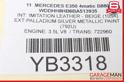 10-16 Mercedes Benz W212 E350 Sun Roof Motor A2129069001