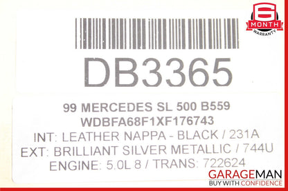 98-02 Mercedes R129 SL500 Rear Differential Diff Axle Carrier